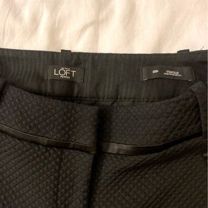 Loft petite black straight ankle dress pant size 00